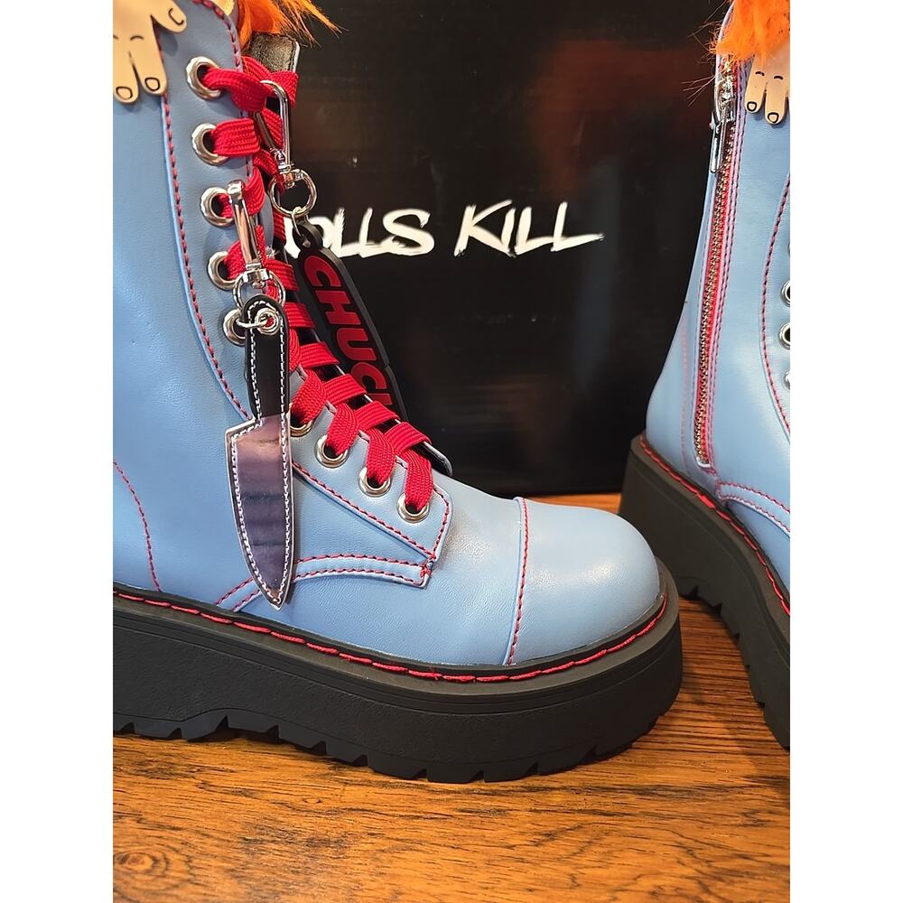 Dolls kill Chucky Platform Boots BRAND NEW 8m - Picture 5 of 16